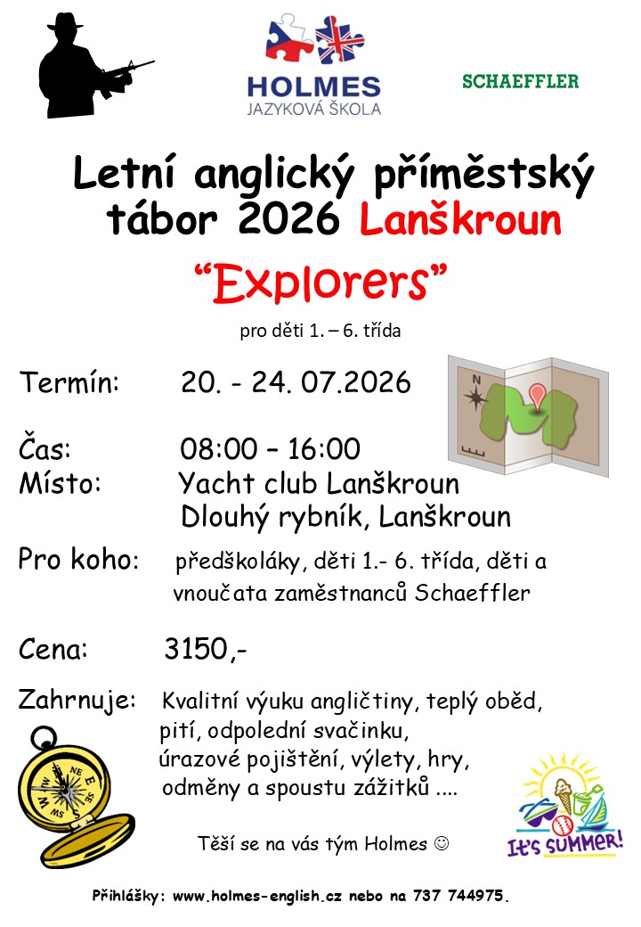 Letní Anglický tábor LA 2026 lodenice Schaeffler